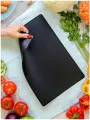 Гибкая разделочная доска черная с антибактериальным эффектом ионов серебра 36,5*24,5*0,2 см