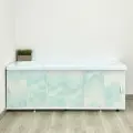 Экран под ванну Elegant 150 океан, раздвижной, фасад пластиковый (ПВХ), алюминиевый профиль