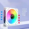 Вентилятор для корпуса 120мм ARGB реверс белый 1шт