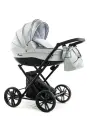 Коляска-люлька BEBIZARO MERCED SEREBRO дождевик, москитная сетка, подстаканник, сумка для мамы