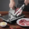 Слайсер для тонкой нарезки замороженного мяса и сырокопченых колбас STEEL SLICER standart/Ломтерезка для мясных изделий/Нарезка охлаждённых рулетов и хамона.