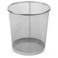 Корзина для бумаг, 15 литров, металлическая сетка, серая
