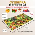 Сушилка для овощей и фруктов без терморегулятора Самобранка 75х50, 2 шт