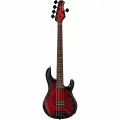 Бас-гитара Sterling by Music Man StingRay RAY34 PB Poplar Burl Top Dark Scarlet Burst Satin