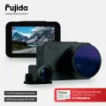 Видеорегистратор для автомобиля Fujida Zoom Hit Max Duo WiFi с двумя камерами, GPS и WiFi-модулем