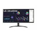 34 Монитор LG UltraWide 34WQ500-B, 2560x1080, IPS, 100Гц, 1хHDMI, 1хDP, черный [34wq500-b. aruz]