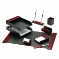 Набор настольный GALANT Sirius из дерева, 8 предметов, цвет красное дерево/чёрный, 238162