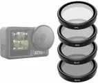 Набор фильтров 4 шт CPL/ND8/ND16/ND32 для DJI Action 3 Telesin