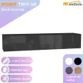 POINT ТИП-30 шкаф навесной, 160 х 30 х 40, МДФ/ЛДСП, Черный/Черный глянец