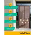 Москитная сетка из стекловолокна, на магнитах R-400038, 100х210 см