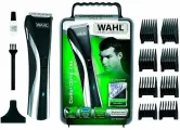 Машинка для стрижки Wahl Hair&Beard LED 09698-1016, 25мм, 8 насадок, нержавеющая сталь