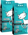 SANDY OCEAN BREEZE наполнитель комкующийся для туалета кошек с ароматом океанского бриза (10 + 10 кг)