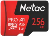 Карта памяти Netac microSDXC P500 Pro NT02P500PRO-256G-R 256Gb + адаптер