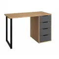 Стол письменный С-400 Compass, 120х76х55, с 4 ящиками, дуб крафт золотой/графит