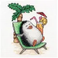 Klart Набор для вышивания Пингвиний отдых (8-285), разноцветный, 13 х 13 см