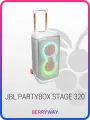 Портативная акустика JBL PartyBox Stage 320, белая, Bluetooth 5.4 240Вт