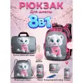 Рюкзак школьный для девочки 6 в 1 анатомическая спинка+обвес SkyName (Скайнейм)