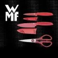 Кухонный набор WMF Touch - универсальные ножницы и два ножа, красный цвет