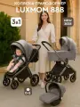 Детская модульная коляска 3 в 1 Luxmom 888 для новорожденных