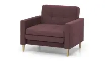 Кресло-кровать Уют Лайт Velutto 15 NEW 95x84x82 см, пурпурный Велютто, выкатной Фиеста