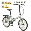 Складной велосипед SHULZ GOA V-brake Светло-серый, колёса 20, 3 скорости