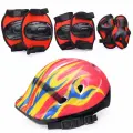 Набор защиты для велосипеда, роликов, скейтборда. Шлем защитный детский, наколенники, налокотники, защита запястий.
