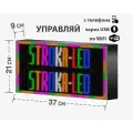 Бегущая строка/ Led /рекламная вывеска/ панель/управление с телефона/37х21см