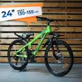 Велосипед детский горный 24 ARIA PRIME MS 241 D рама 12 (green/black), на рост 130-155см, подростковый, для мальчика, для девочки