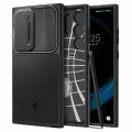 Чехол Spigen на Samsung Galaxy S24 Ultra (ACS07313) Optik Armor / Спиген чехол для Галакси С24 Ультра накладка, противоударный, с защитой камеры, черный