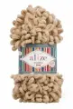 Пряжа PUFFY FINE (Alize), песочный - 415, 100% микрополиэстер, 5 мотков, 100 г, 14 м.