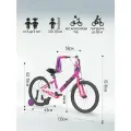 Велосипед двухколесный детский 22 дюймов RUSH HOUR J22 рост 125-140 см для девочки фиолетовый. 6 лет, 7 лет, 8 лет, для дошкольников, велосипед для школьников, велик детский, раш