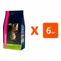 EUKANUBA ADULT HAIRBALL CONTROL/INDOOR для взрослых кошек для вывода шерсти с птицей (2 кг х 6 шт)
