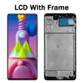 Дисплей Super AMOLED M51 для Samsung M51 M515 M515F M515F/DS ЖК-дисплей с рамкой, замена дигитайзера сенсорного экрана в сборе, Black With Frame