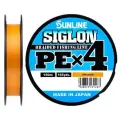 Шнур Sunline SIGLON PE4 150M (Orange) #0.5/8LB