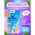 Наполнитель для кошачьего туалета Toocattish комкующийся 5 кг