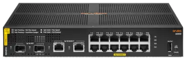 HPE Коммутатор HPE Aruba 6000 R8N89A#ABB 2SFP 12PoE 139W управляемый