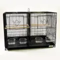 Kredo Клетка для птиц 603 двойная (60*42*41 см) Цвет черный