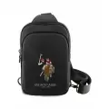 U.S. Polo Assn. для смартфонов сумка Crossbody Phone Bag Embroidery Double Horse Black