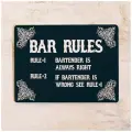 Табличка для бара Bar rules, 20х30 см