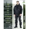 Костюм горка летний Forest trail для активного отдыха мужской черный женский камуфляжный военный охотничий рыболовный