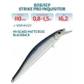 Воблер Минноу Strike Pro Inquisitor 110SP, 110 мм, 16,2 гр, Нейтральный, цвет GCA02 Matte Blue Blackback