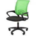Кресло VT-EСhair-304 (LT) N TC Net ткань черн/сетка св-зеленая, пластик