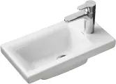 Раковина маленькая в туалет Santek Миранда 1. WH30.2.500 40 мини, прямоугольная, белая, фарфоровая, 40 см, российская