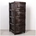 Комод Альтернатива «Эконом», 4 ящика, пластик, 98х48х38 см, коричневый