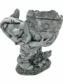 Садовая фигура Голден Крафт Гном, искусственный камень, с кашпо, 25х24 см