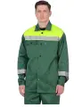 Костюм ФАП Геракл, защита от загрязнений, мужской, всесезонный, зеленый/желтый, размер 56-58, рост 170-176
