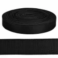 Лента ременная TBY Стропа, 40 мм, цвет 02, черный, упаковка 50 м