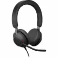 Гарнитура Jabra Evolve2 40, накладные, шумоподавление, черный
