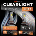 Комплект ламп LED Clearlight X-treme PRO HB3 90W 15000lm (2шт) 4300K