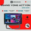 Магнитола Android 13 Ssang Yong Actyon 2010-2013, 2/32ГБ, QLED экран 1280*720, Санг Енг Актион / Мультимедиа + переходная рамка